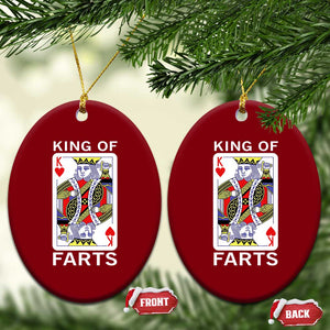 King of Farts Ceramic Ornament Funny Joke Inappropriate Fart Prank Gift TS10 Print Your Wear
