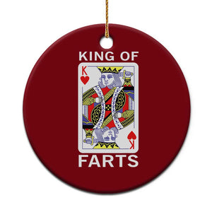 King of Farts Ceramic Ornament Funny Joke Inappropriate Fart Prank Gift TS10 1pc Red Print Your Wear