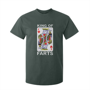King of Farts T Shirt For Kid Funny Joke Inappropriate Fart Prank Gift TS10 Dark Forest Green Print Your Wear