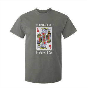 King of Farts T Shirt For Kid Funny Joke Inappropriate Fart Prank Gift TS10 Military Green Print Your Wear