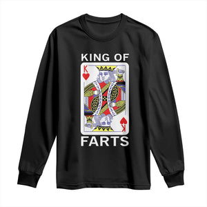 King of Farts Long Sleeve Shirt Funny Joke Inappropriate Fart Prank Gift TS10 Black Print Your Wear