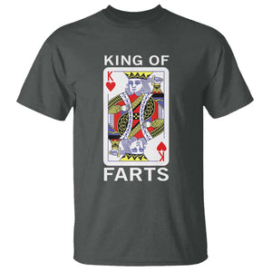King of Farts T Shirt Funny Joke Inappropriate Fart Prank Gift TS10 Dark Heather Print Your Wear
