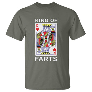 King of Farts T Shirt Funny Joke Inappropriate Fart Prank Gift TS10 Military Green Print Your Wear