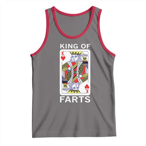 King of Farts Tank Top Funny Joke Inappropriate Fart Prank Gift TS10 Deep Heather Red Print Your Wear