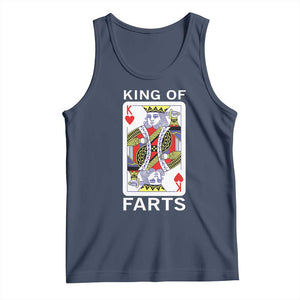 King of Farts Tank Top Funny Joke Inappropriate Fart Prank Gift TS10 Navy Print Your Wear