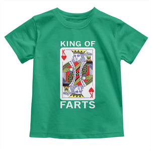 King of Farts Toddler T Shirt Funny Joke Inappropriate Fart Prank Gift TS10 Irish Green Print Your Wear