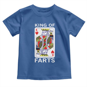 King of Farts Toddler T Shirt Funny Joke Inappropriate Fart Prank Gift TS10 Royal Blue Print Your Wear
