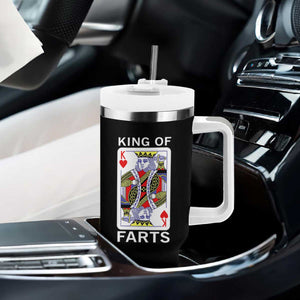 King of Farts Tumbler With Handle Funny Joke Inappropriate Fart Prank Gift TS10 Print Your Wear