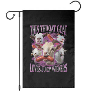 Funny Throat Goat Garden Flag Swallows Juicy Wieners Inappropriate Adult TS10 Black Print Your Wear
