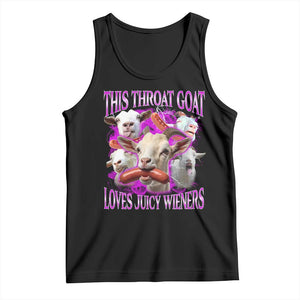 Funny Throat Goat Tank Top Swallows Juicy Wieners Inappropriate Adult TS10 Black Print Your Wear