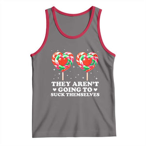 They Arent Going To Suck Themselves Tank Top Funny Embarrassing Inappropriate Meme TS10 Deep Heather Red Print Your Wear