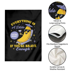 Funny Embarrassing Saying Garden Flag Sarcastic Inappropriate Raunchy Banana TS10 Print Your Wear
