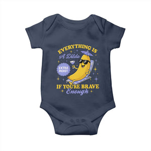 Funny Embarrassing Saying Baby Onesie Sarcastic Inappropriate Raunchy Banana TS10 Navy Print Your Wear