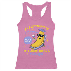 Funny Embarrassing Saying Racerback Tank Top Sarcastic Inappropriate Raunchy Banana TS10 Azalea Print Your Wear
