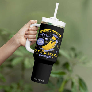 Funny Embarrassing Saying Tumbler With Handle Sarcastic Inappropriate Raunchy Banana TS10 Print Your Wear