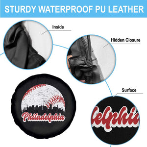 Philadelphia Baseball Spare Tire Cover Vintage Skyline City TS10 Print Your Wear