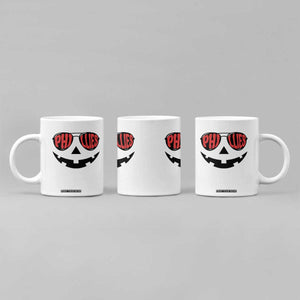 Halloween Phillies Coffee Mug Philadelphia Baseball Red October Jackolantern Pumpkin Face TS10 Print Your Wear