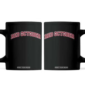 Red October Coffee Mug Vintage Sports Philadelphia Playoff Baseball Fan TS10 Black Print Your Wear