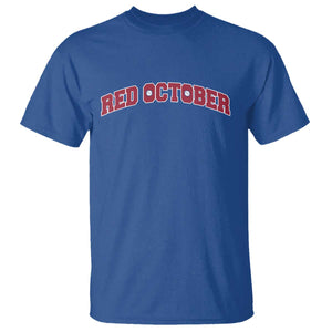Red October T Shirt Vintage Sports Philadelphia Playoff Baseball Fan TS10 Royal Blue Print Your Wear