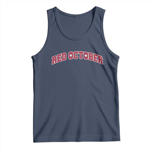 Red October Tank Top Vintage Sports Philadelphia Playoff Baseball Fan TS10 Navy Print Your Wear