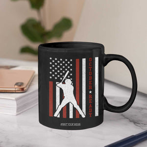 October Ready Coffee Mug Cool Distressed Philadelphia Baseball Fan US Flag TS10 Print Your Wear