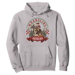 Western Christmas Hoodie Howdy Country Christmas Horse Xmas Cheer TS10 Ice Gray Print Your Wear