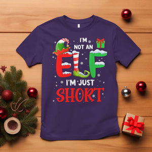 Funny Christmas T Shirt I'm Not An Elf Just Short Xmas TS10 Purple Print Your Wear
