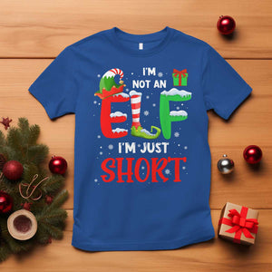 Funny Christmas T Shirt I'm Not An Elf Just Short Xmas TS10 Royal Blue Print Your Wear