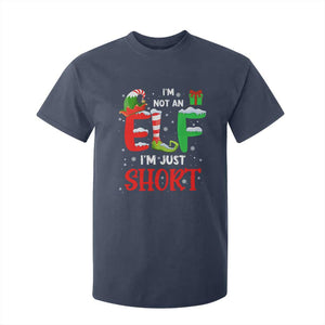 Funny Christmas T Shirt For Kid I'm Not An Elf Just Short Xmas TS10 Navy Print Your Wear