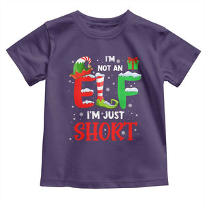 Funny Christmas Toddler T Shirt I'm Not An Elf Just Short Xmas TS10 Purple Print Your Wear