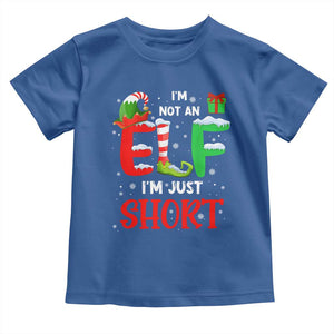 Funny Christmas Toddler T Shirt I'm Not An Elf Just Short Xmas TS10 Royal Blue Print Your Wear