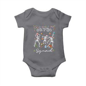Ortho Nurse Doctor Christmas Baby Onesie Skeletons Orthopedics Nurse Rn Crew TS10 Charcoal Print Your Wear