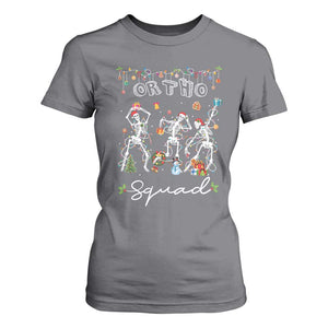 Ortho Nurse Doctor Christmas T Shirt For Women Skeletons Orthopedics Nurse Rn Crew TS10 Charcoal Print Your Wear