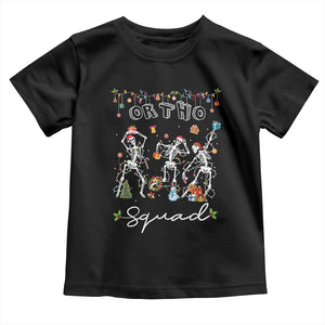 Ortho Nurse Doctor Christmas Toddler T Shirt Skeletons Orthopedics Nurse Rn Crew TS10 Black Print Your Wear