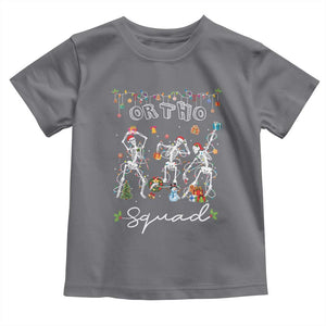 Ortho Nurse Doctor Christmas Toddler T Shirt Skeletons Orthopedics Nurse Rn Crew TS10 Charcoal Print Your Wear