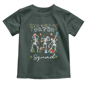Ortho Nurse Doctor Christmas Toddler T Shirt Skeletons Orthopedics Nurse Rn Crew TS10 Dark Forest Green Print Your Wear