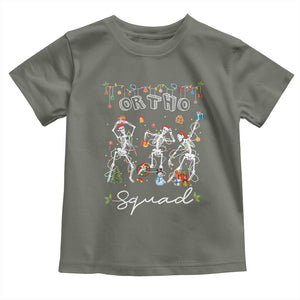 Ortho Nurse Doctor Christmas Toddler T Shirt Skeletons Orthopedics Nurse Rn Crew TS10 Military Green Print Your Wear