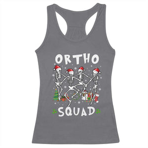 Funny Christmas Ortho Nurse Racerback Tank Top Xmas Dancing Skeleton Orthopedics PICU Icu Nurse Rn Crew TS10 Charcoal Print Your Wear