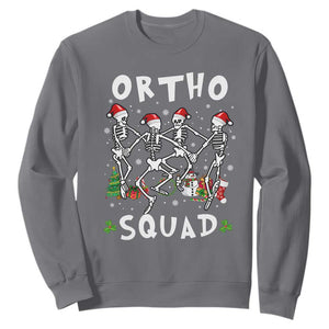 Funny Christmas Ortho Nurse Sweatshirt Xmas Dancing Skeleton Orthopedics PICU Icu Nurse Rn Crew TS10 Charcoal Print Your Wear