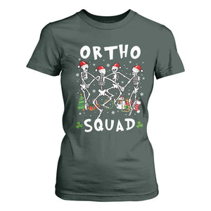 Funny Christmas Ortho Nurse T Shirt For Women Xmas Dancing Skeleton Orthopedics PICU Icu Nurse Rn Crew TS10 Dark Forest Green Print Your Wear