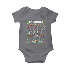 Christmas Radiologic Technologist Baby Onesie Radiology You Pose We Expose Dancing Skeletons Dance Xray Rad Tech TS10 Charcoal Print Your Wear
