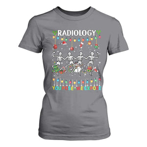 Christmas Radiologic Technologist T Shirt For Women Radiology You Pose We Expose Dancing Skeletons Dance Xray Rad Tech TS10 Charcoal Print Your Wear