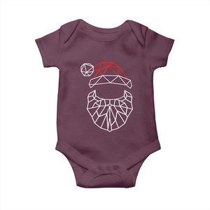 Santa Claus Christmas Baby Onesie Xmas Gift TS10 Maroon Print Your Wear