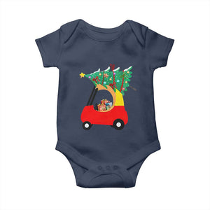 Christmas Kids Baby Onesie Red Car Tree Cute Xmas Toddler Boys TS10 Navy Print Your Wear