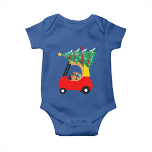 Christmas Kids Baby Onesie Red Car Tree Cute Xmas Toddler Boys TS10 Royal Blue Print Your Wear