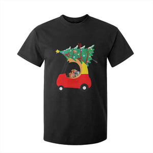Christmas Kids T Shirt For Kid Red Car Tree Cute Xmas Toddler Boys TS10 Black Print Your Wear