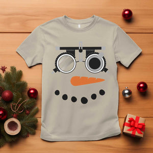 Christmas Optometry T Shirt Funny Snowman Optometrist Eye Doctor Ophthalmologist TS10 Sand Print Your Wear