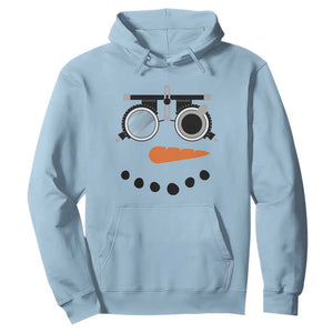 Christmas Optometry Hoodie Funny Snowman Optometrist Eye Doctor Ophthalmologist TS10 Light Blue Print Your Wear