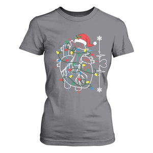 Christmas Cardiac Nurse T Shirt For Women Anatomical Xmas Heart Anatomy TS10 Charcoal Print Your Wear