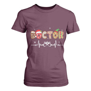 Christmas Optometry T Shirt For Women Ophthalmologist Optometrist Eye Doctor Nurse Gift TS10 Maroon Print Your Wear